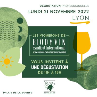 Dégustation professionnelle Biodyvin - Lyon 2022